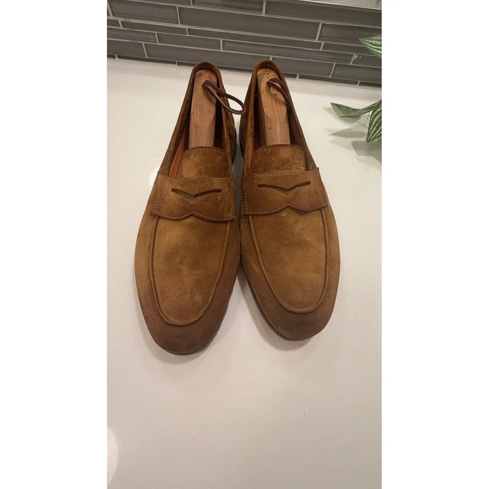 Santoni Carlo Suede Loafer Uk 8/ US 9